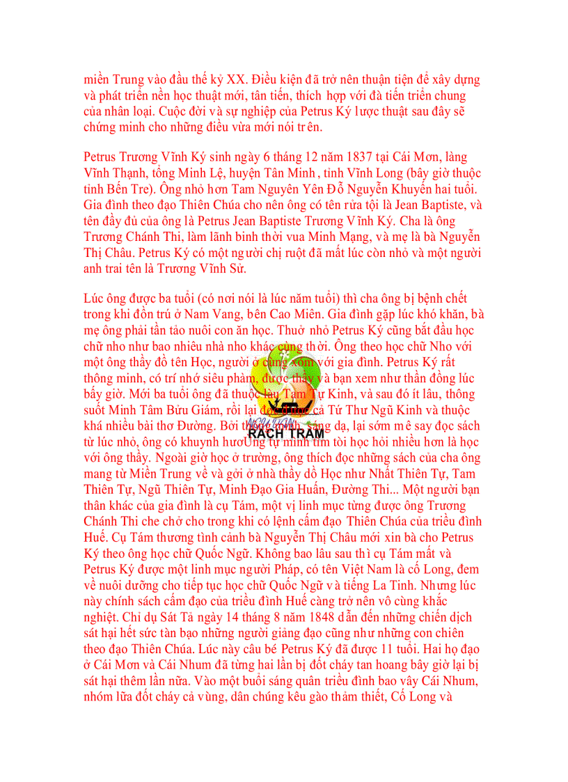 image for page Truơng Vĩnh kí người con đát Vĩnh Long