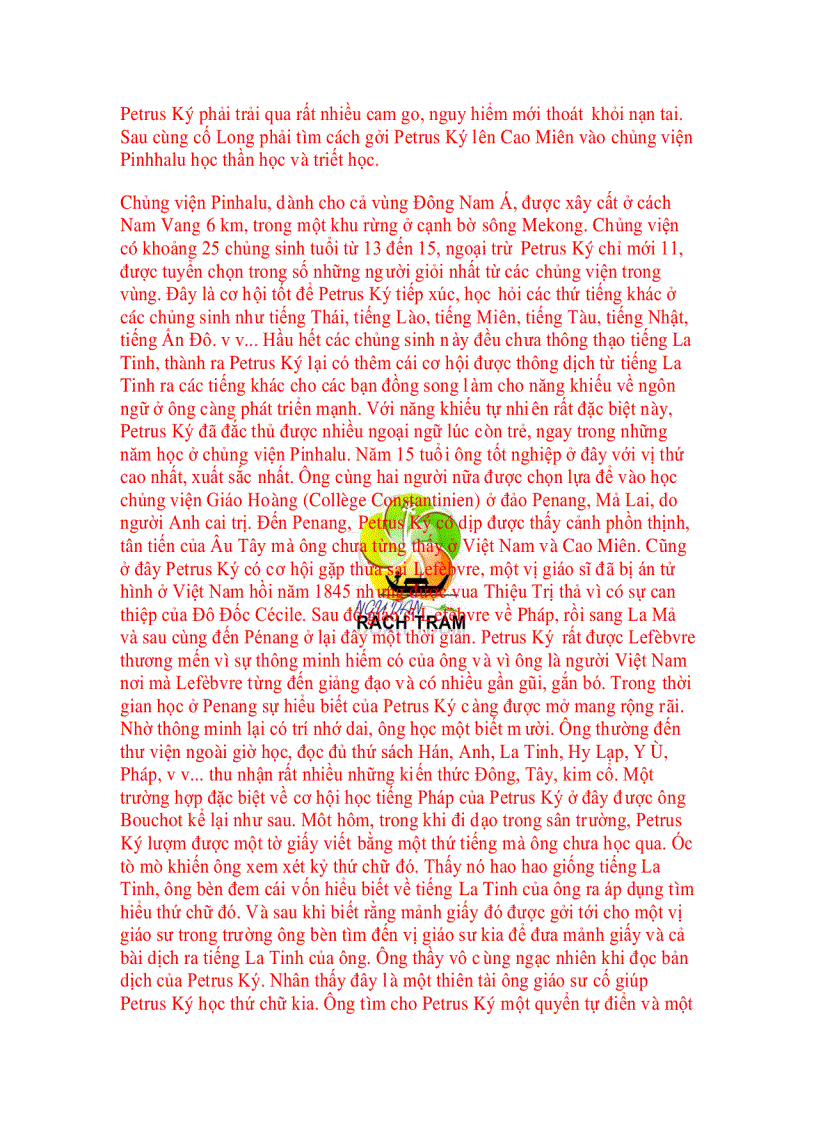 image for page Truơng Vĩnh kí người con đát Vĩnh Long