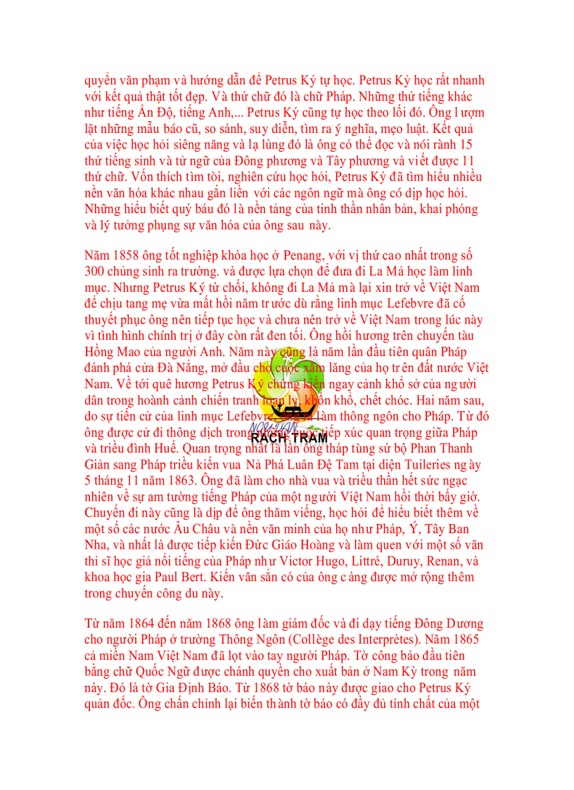 image for page Truơng Vĩnh kí người con đát Vĩnh Long