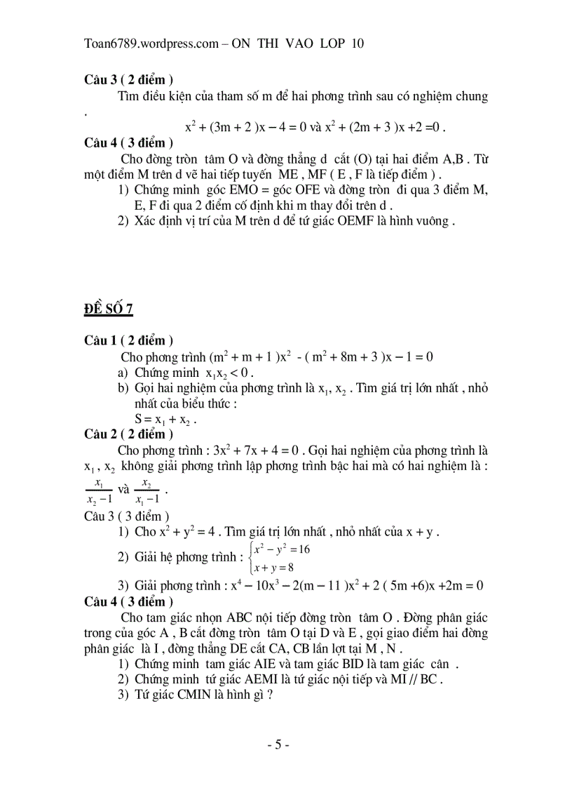 image for page 100 đề thi tuyển vào lớp 10