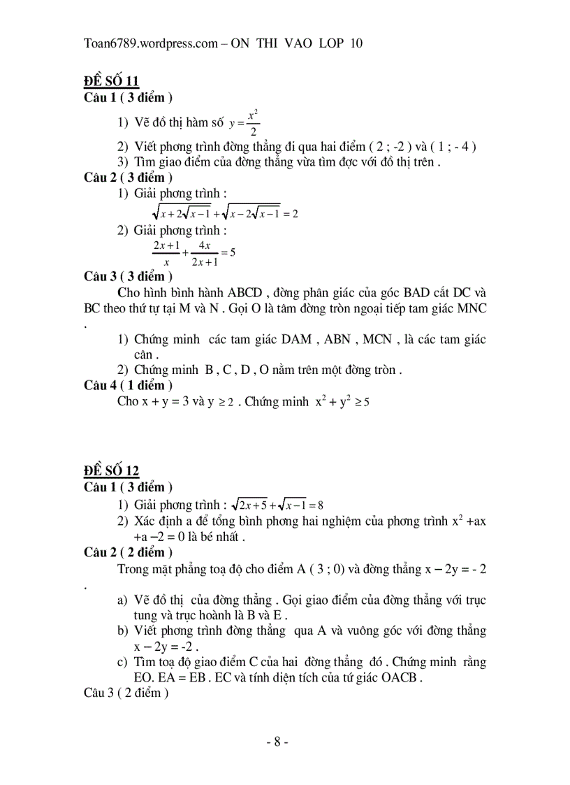 image for page 100 đề thi tuyển vào lớp 10