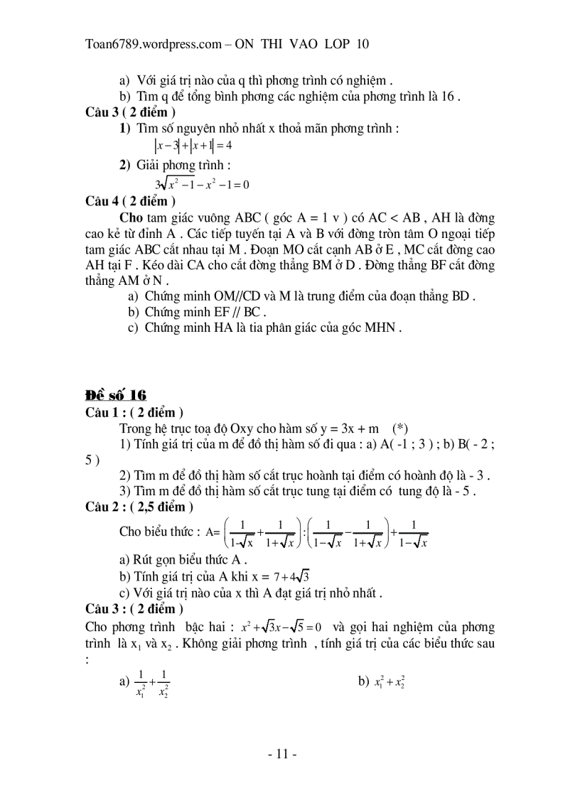 image for page 100 đề thi tuyển vào lớp 10