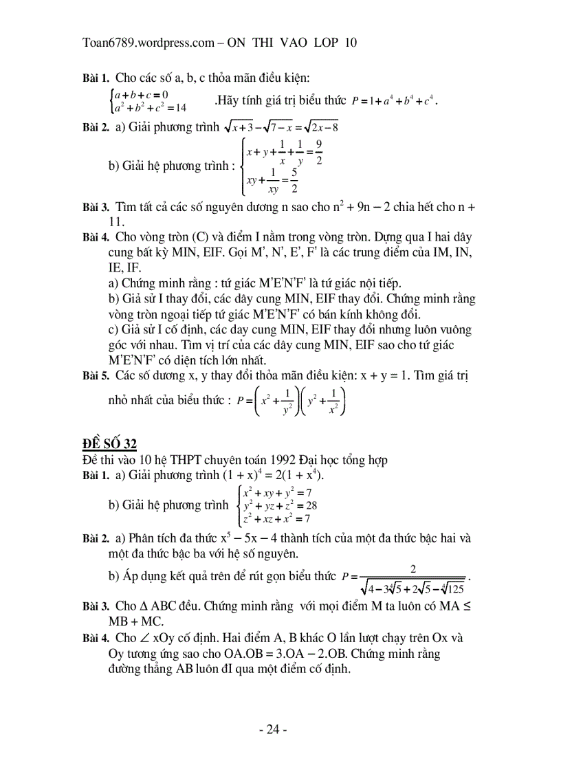 image for page 100 đề thi tuyển vào lớp 10