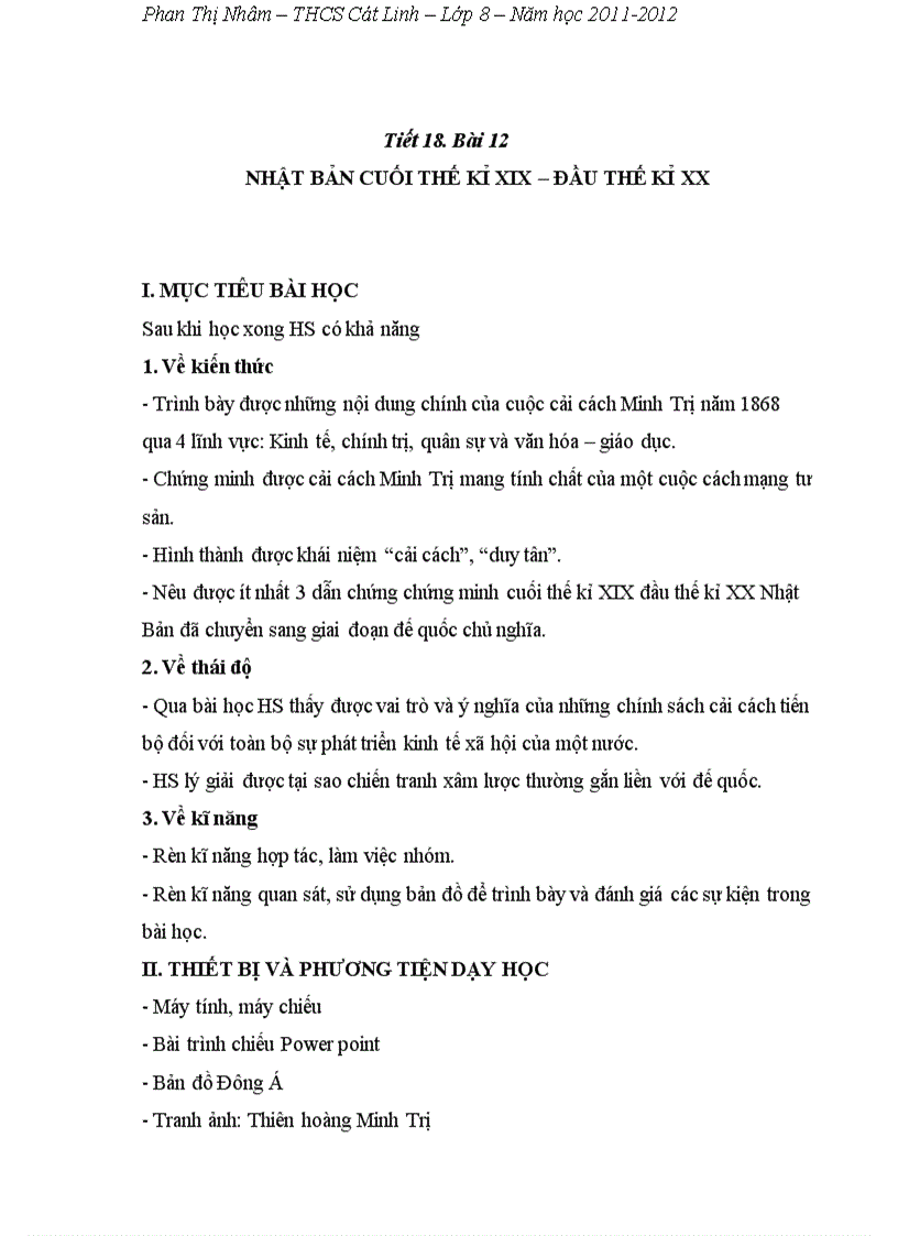 image for page Bài 12 Nhật Bản cuối thế kỉ XIX đầu thế kỉ XX