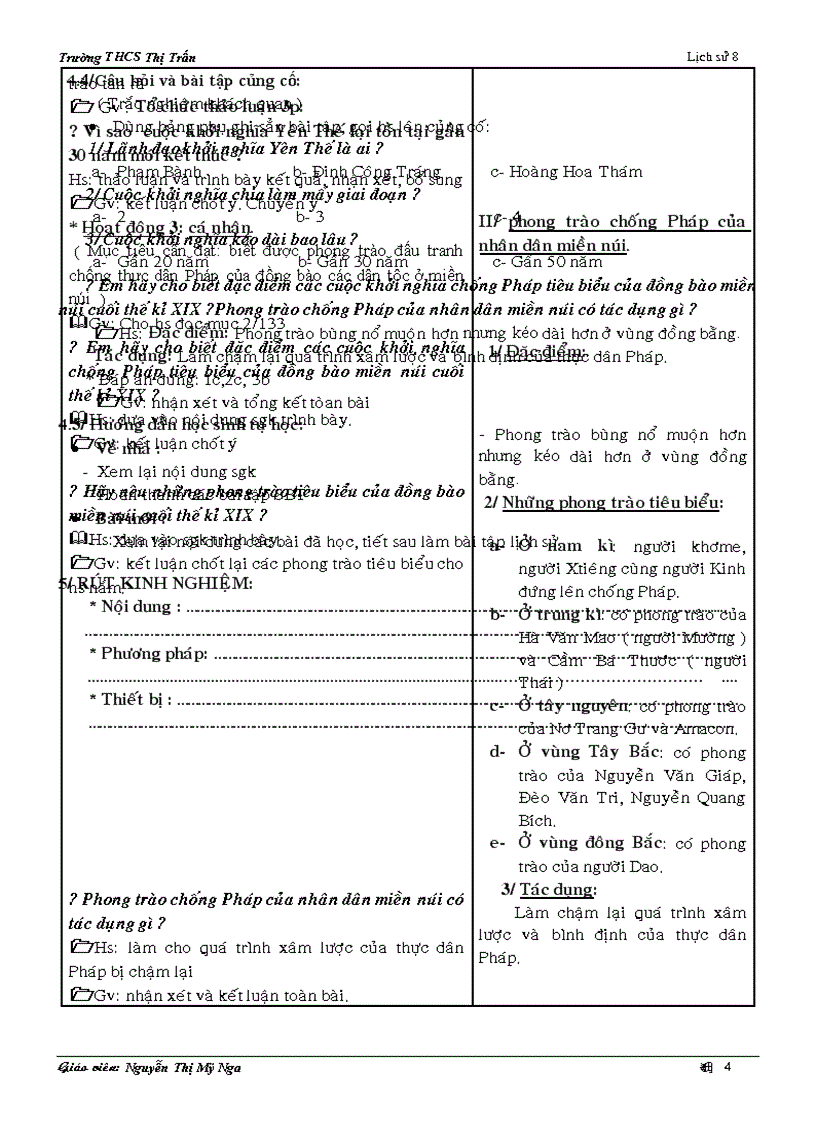 image for page Bài 27 Khởi nghĩa Yên Thế và phong trào chống Pháp