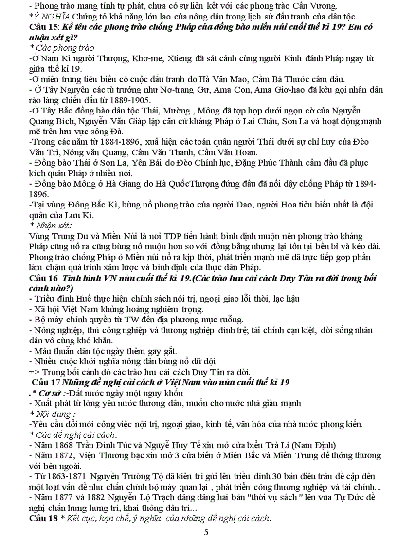 image for page Đề cương ôn tập môn lịch sử 8 kì 2