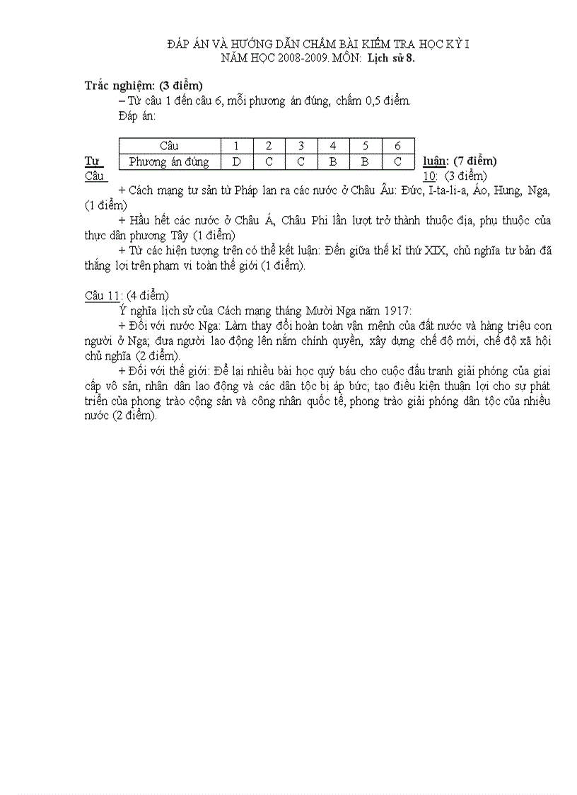 image for page Đề thi học kỳ I môn lịch sử 8 năm 2009 2010