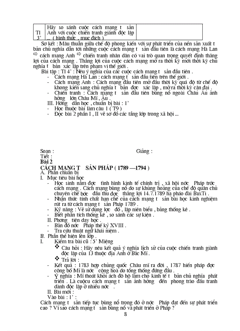 image for page Giao an sử 8 Kỳ I