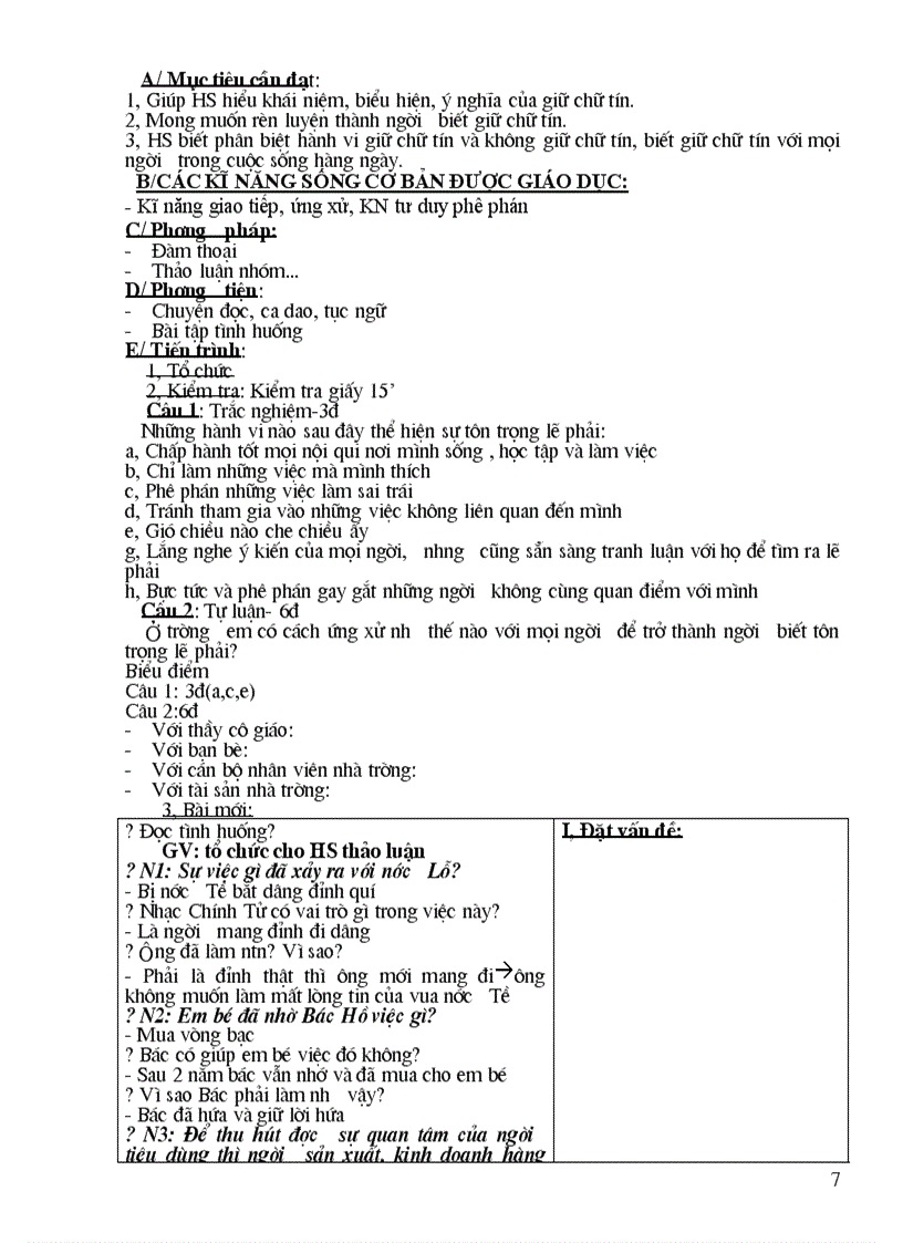 image for page Giao an GDCD 8