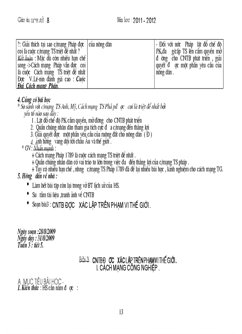 image for page Giao an lich su 8 2011 2012 chuan