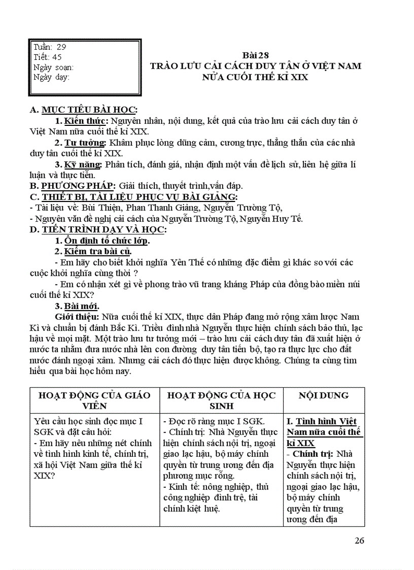 image for page Giao an lich su 8 bai 24