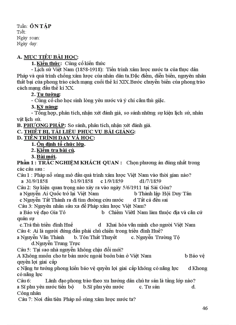 image for page Giao an lich su 8 bai 24