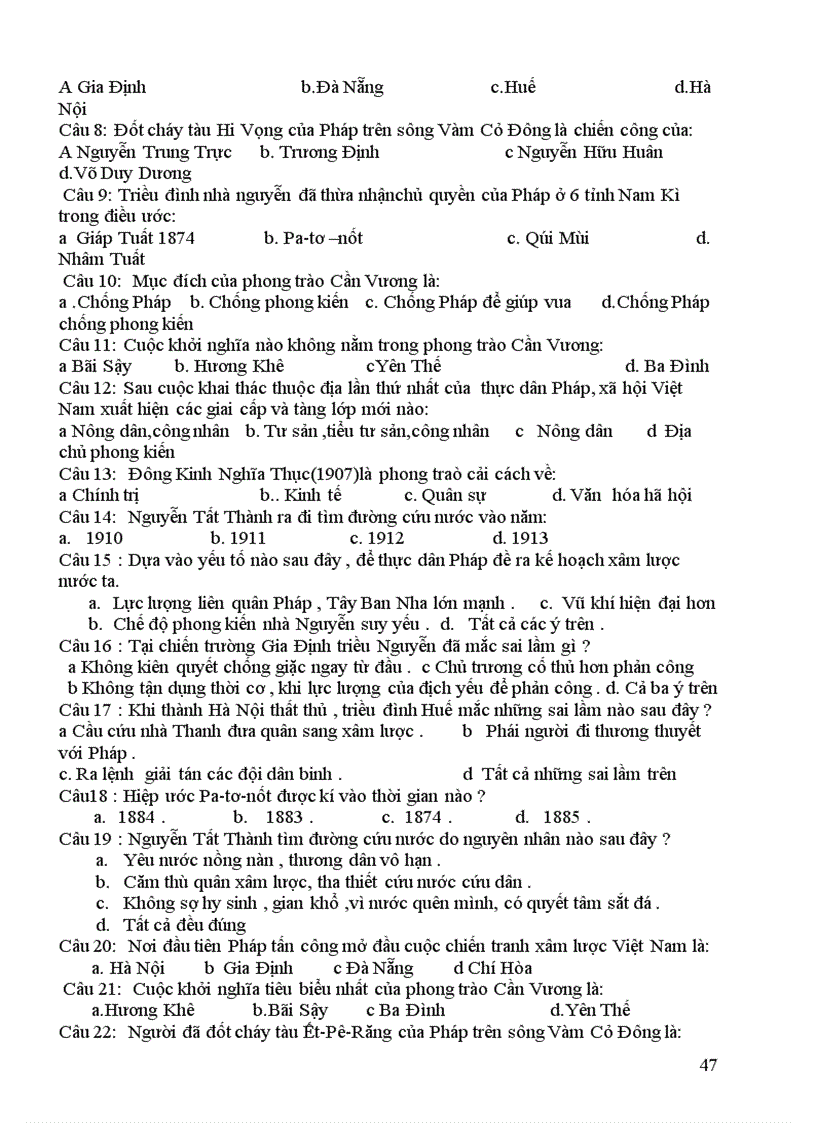 image for page Giao an lich su 8 bai 24