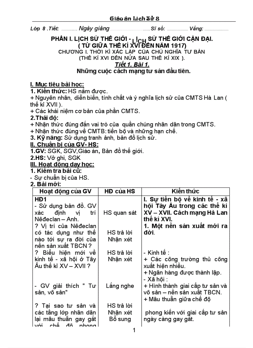 image for page Giao an Lich Su 8 Ca nam 3 cot 1