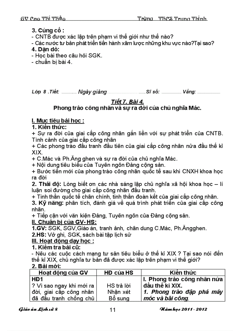 image for page Giao an Lich Su 8 Ca nam 3 cot 1