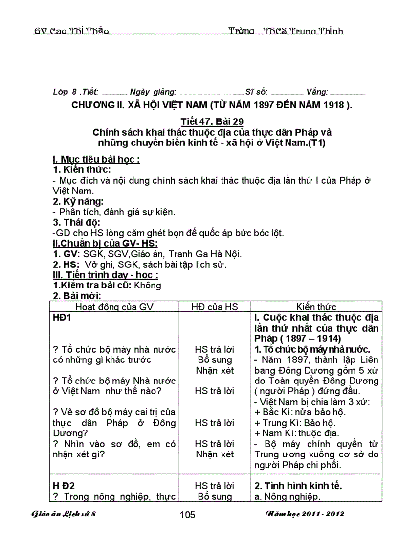 image for page Giao an Lich Su 8 Ca nam 3 cot 1