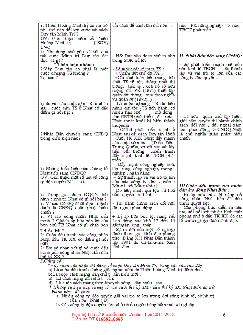 image for page Giáo án lịch sử 8 chuẩn 2012