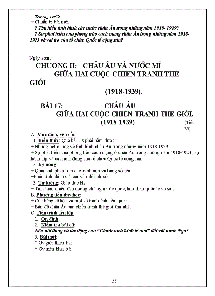 image for page Giáo án Lịch sử 8 HK1