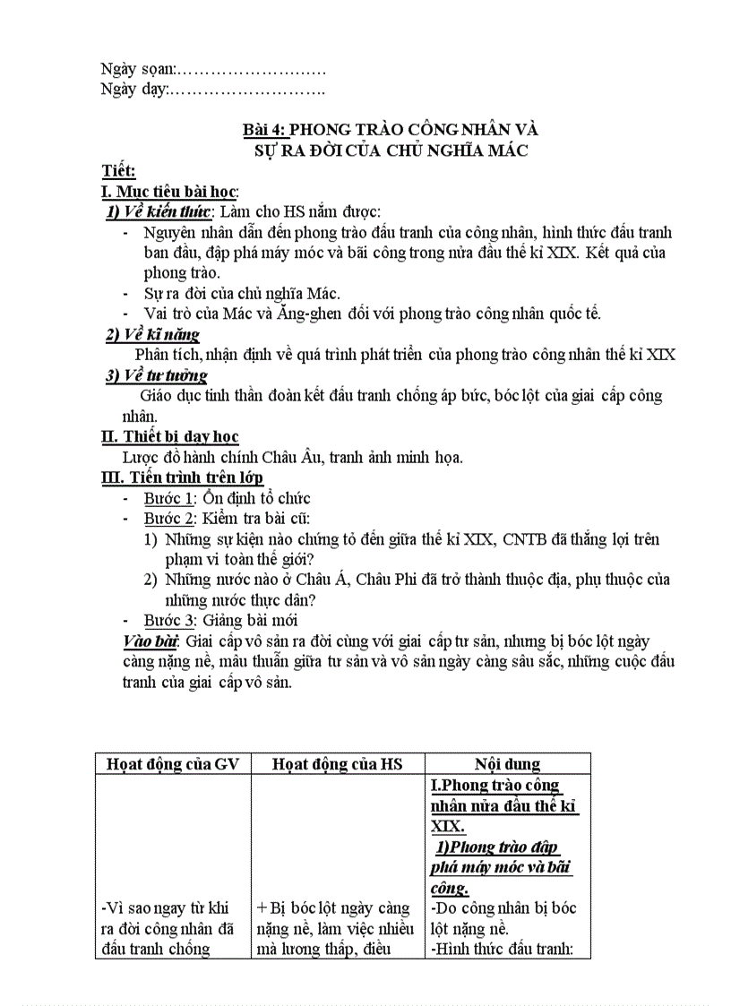 image for page Giáo án Lịch sử 8 mới nhất 2010 2011