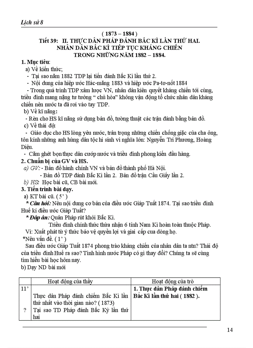 image for page Giáo án lịch sử 8 năm học 2010 2011