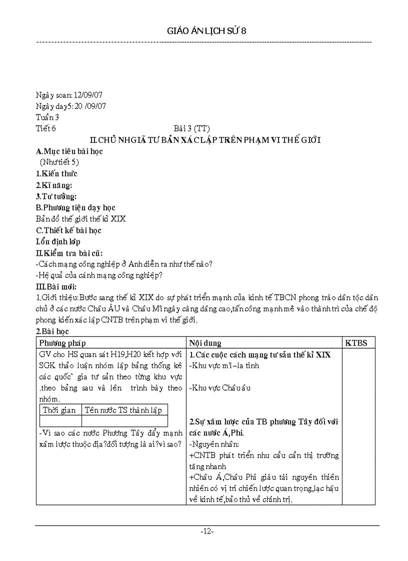 image for page Giáo án lịch sử 8 trọn bộ 1