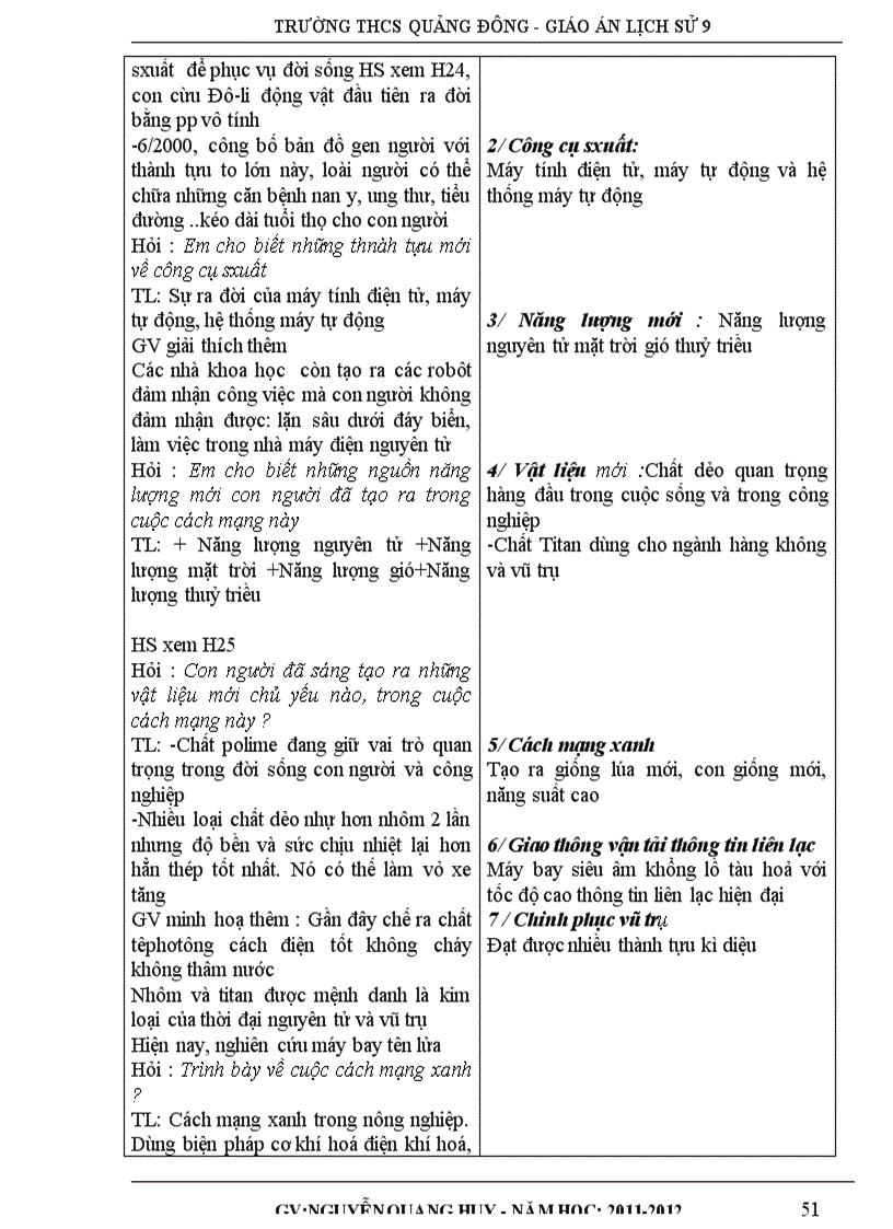 image for page Giáo án lịch sử 9 theo chương trình giảm tải thực hiện từ tuần 8