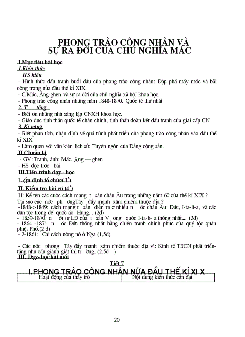 image for page Giáo án Lịch sử lớp 8 trọn bộ