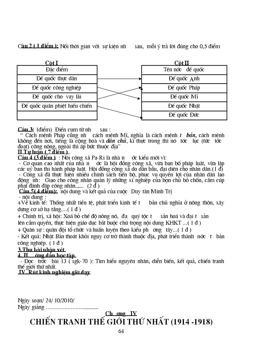 image for page Giáo án Lịch sử lớp 8 trọn bộ