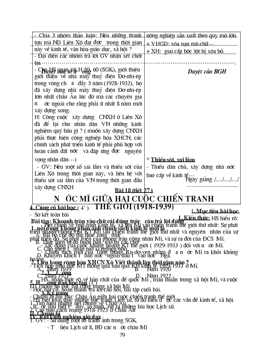 image for page Giáo án Lịch sử lớp 8 trọn bộ