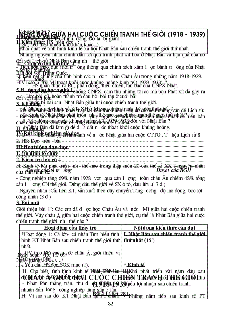 image for page Giáo án Lịch sử lớp 8 trọn bộ