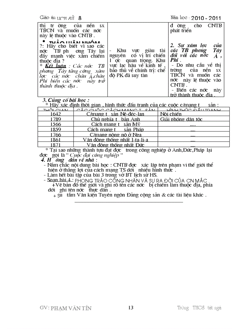 image for page Giáo án sử 8 3 cột cả năm