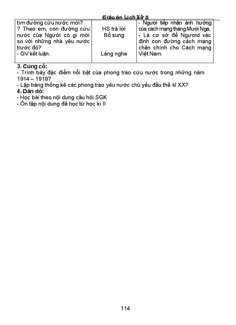 image for page Giao an Su 8 Chuan KT 3 cot