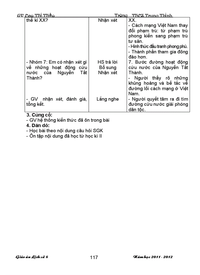 image for page Giao an Su 8 Chuan KT 3 cot