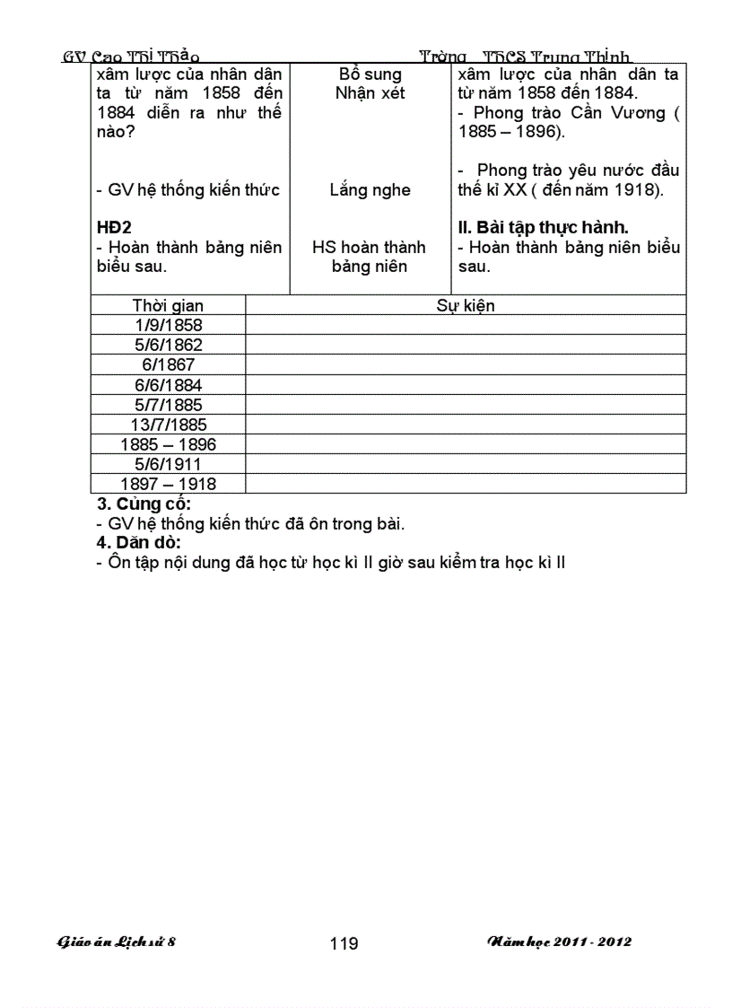 image for page Giao an Su 8 Chuan KT 3 cot