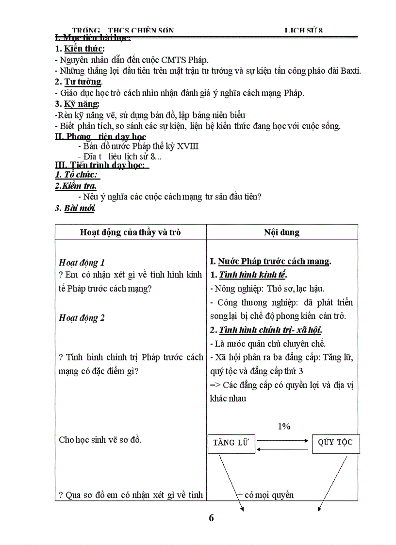 image for page Giáo án sử 8 kì I