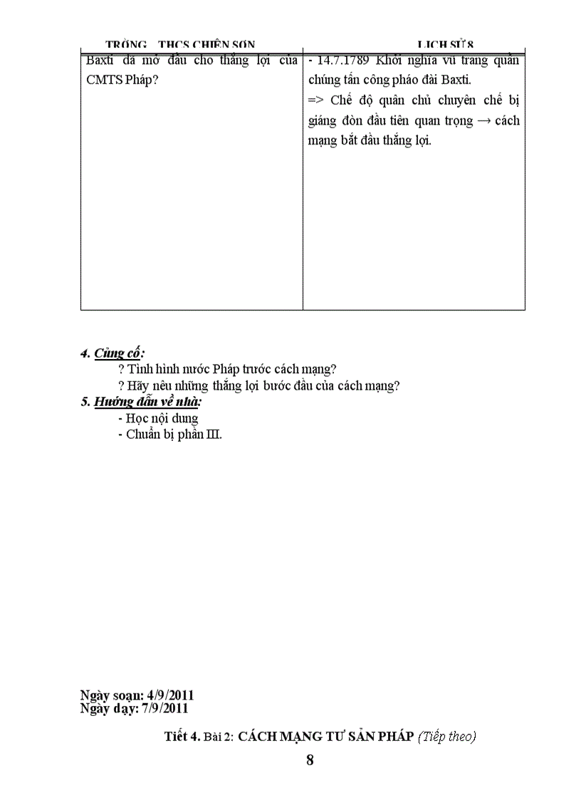 image for page Giáo án sử 8 kì I