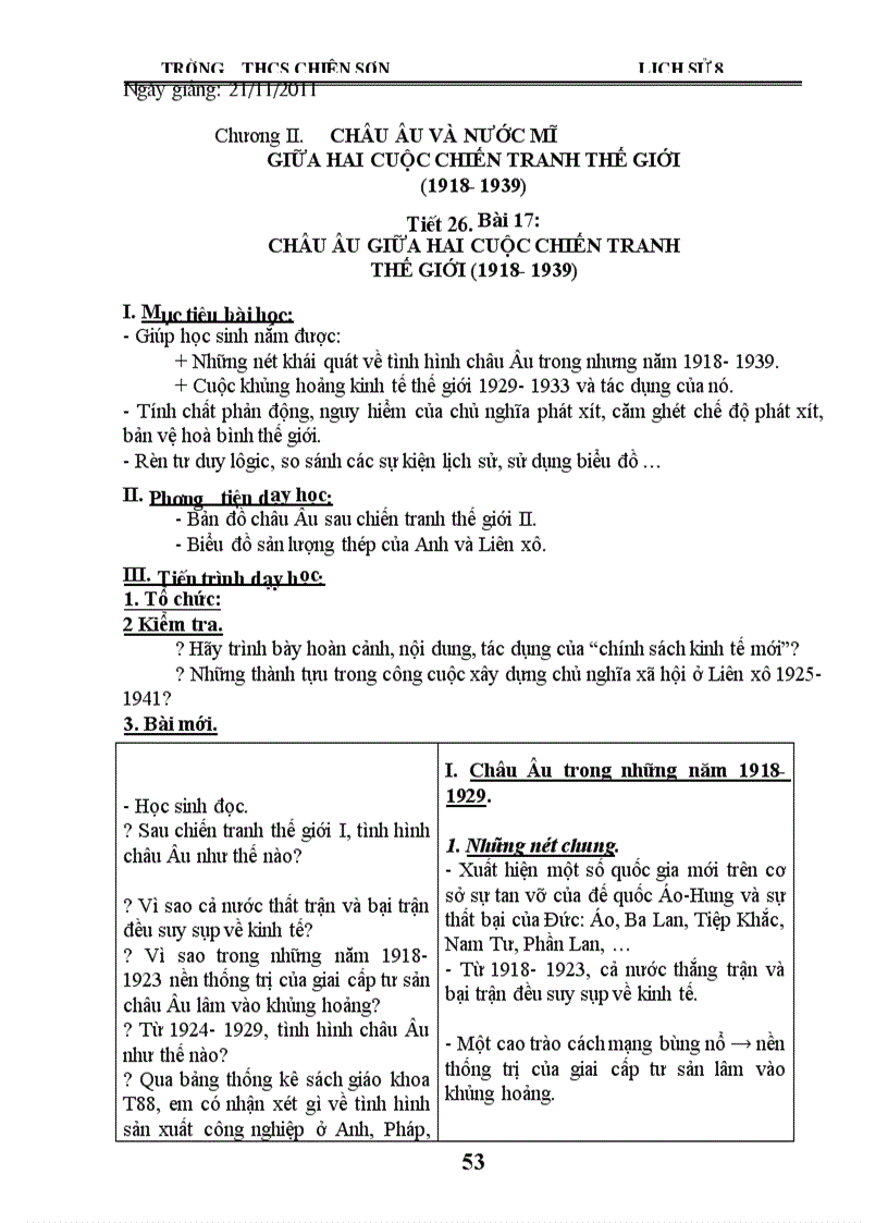 image for page Giáo án sử 8 kì I