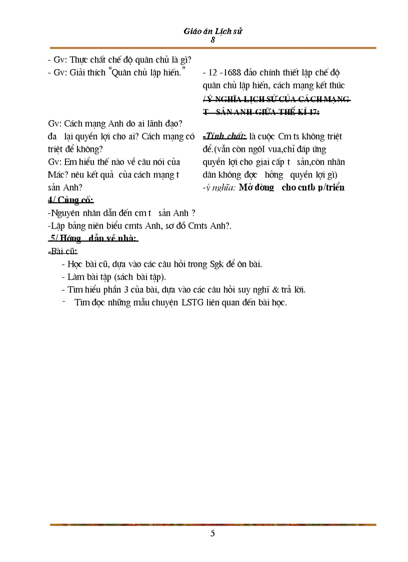 image for page Giao an su 8 theo mau moi nam 2010 t1 6