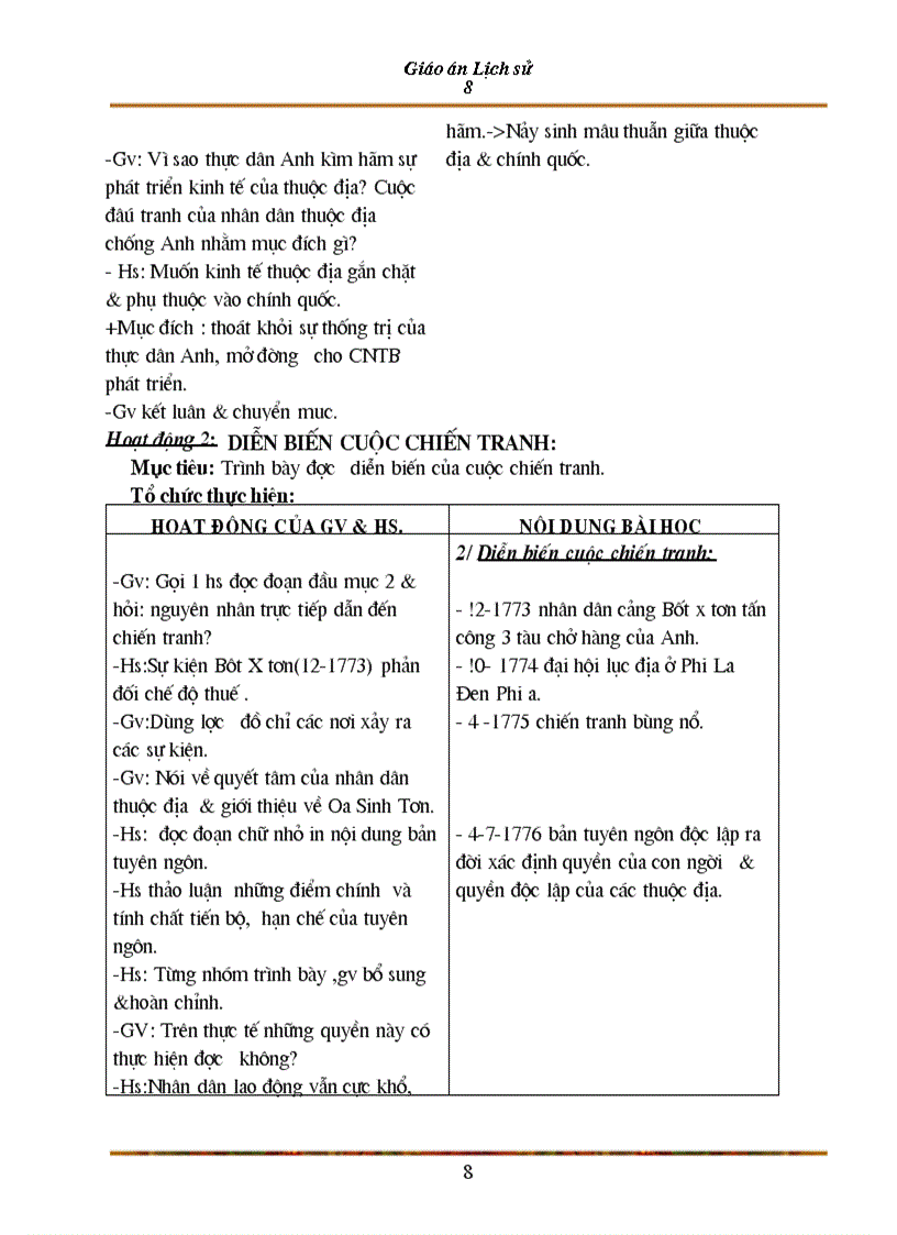 image for page Giao an su 8 theo mau moi nam 2010 t1 6