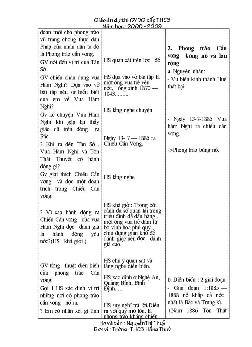 image for page Giao an Su 8 Thi GVG