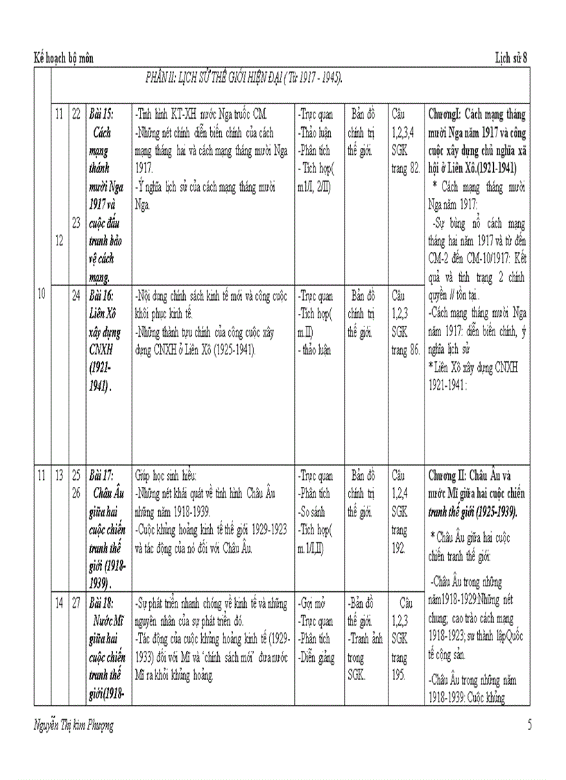 KHBM Sử8 theo PPCT mới