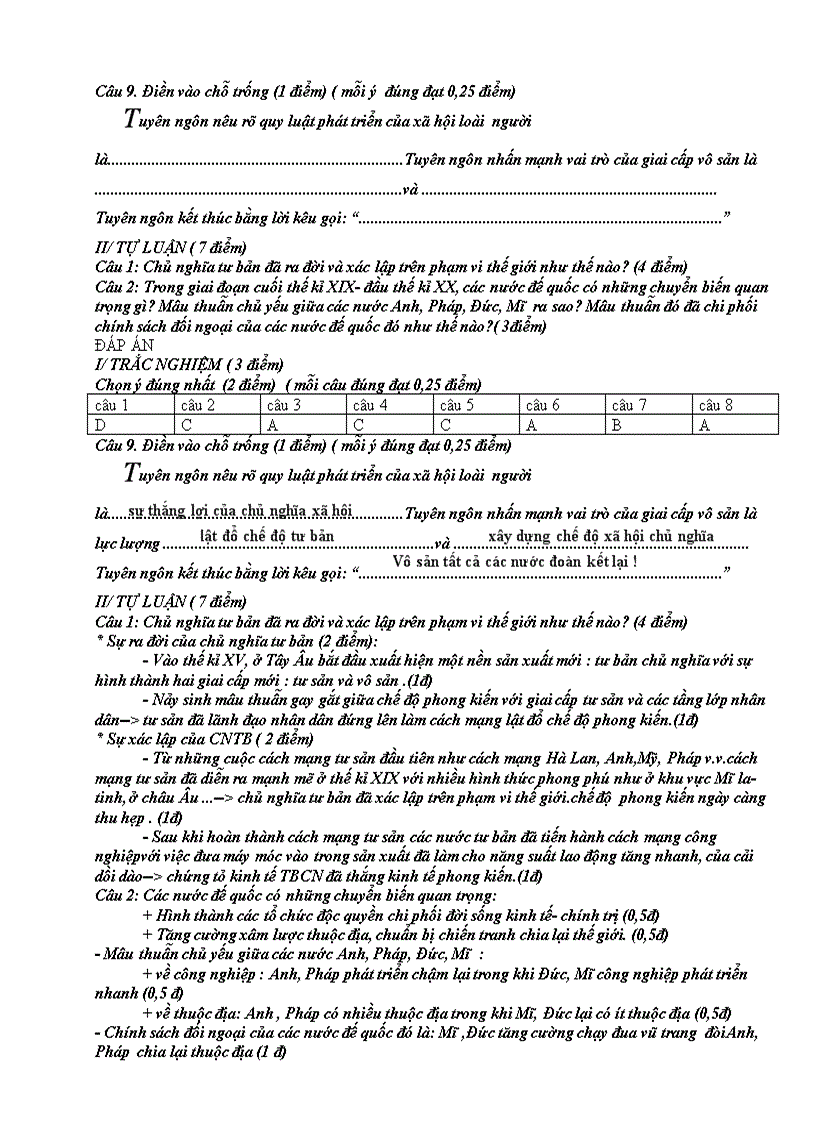 image for page Kiểm tra viết HKI có ma trận và đáp án