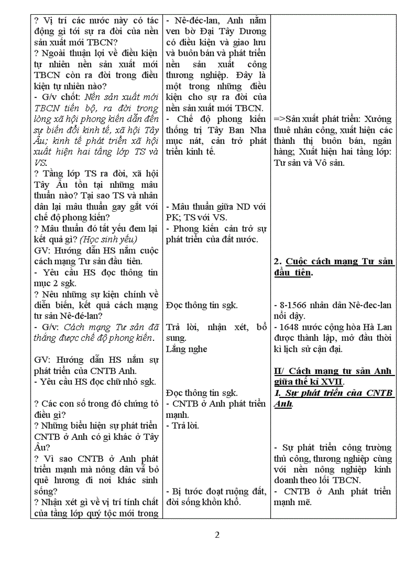 image for page Lịch Sử 8 Chuẩn KT 3 cột