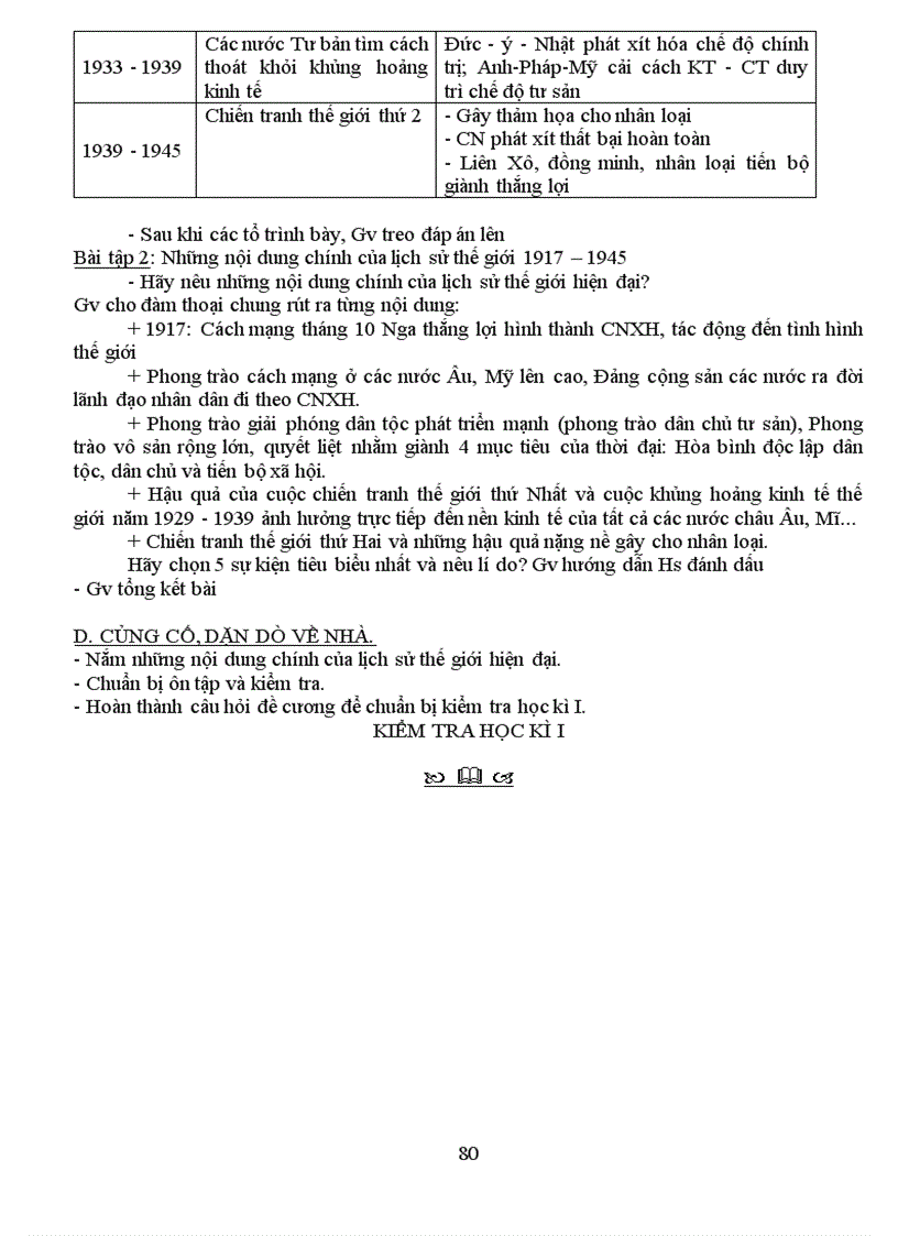 image for page Lịch Sử 8 Chuẩn KT 3 cột