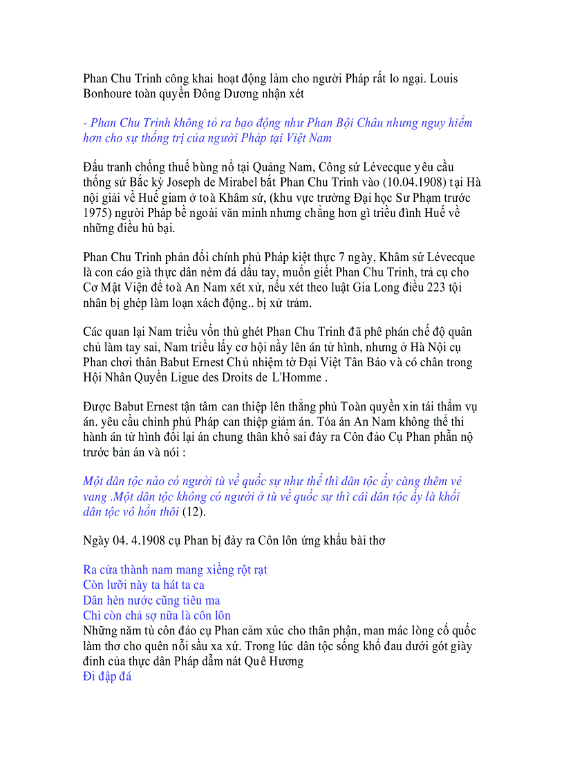 image for page Phan chu trinh cuộc đời và cách mạng