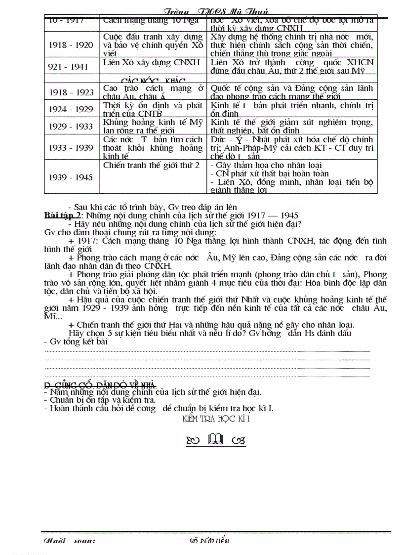 image for page Sử 8 HKI 3 cột chuẩn