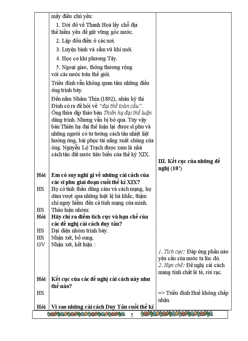 image for page Tiết 45 Bài 26 TRÀO LƯU CẢI CÁCH DUY TÂN Ở VIỆT NAM NỬA CUỐI THẾ KỈ XIX