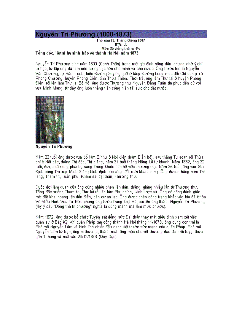 image for page Tiểu sử Trương định