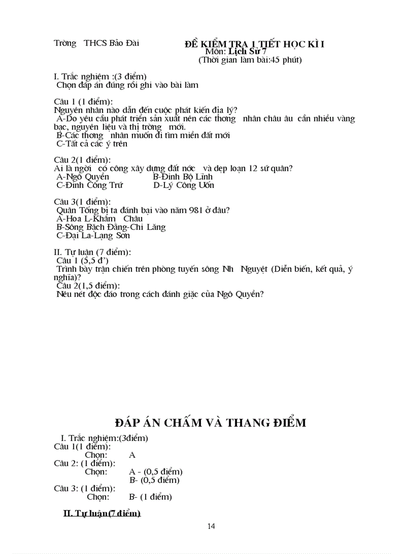 image for page Tổng hợp đề KT Sử 6 7 8 9