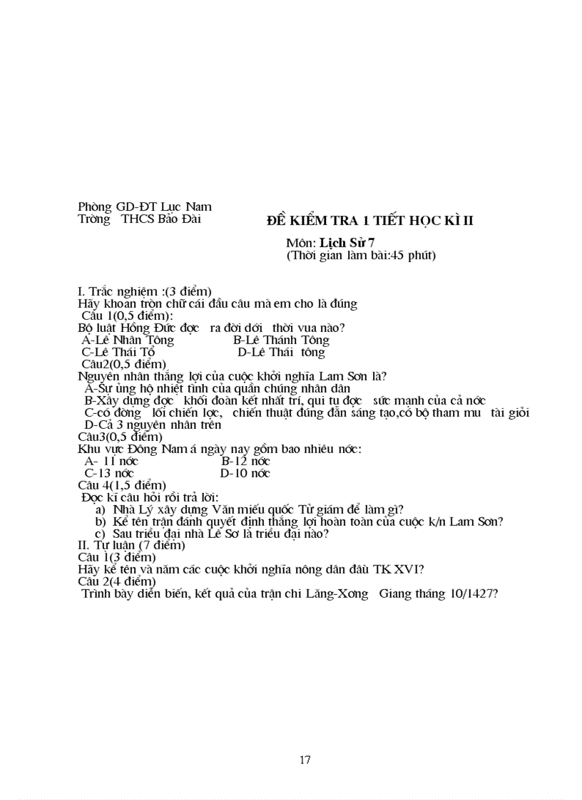 image for page Tổng hợp đề KT Sử 6 7 8 9